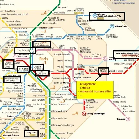 Entre Paris Et Disney. Au Pied Du Rer & Centrex Apartment